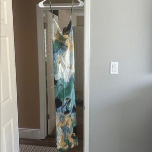 12th Tribe Multicolor Abstract Maxi Dress